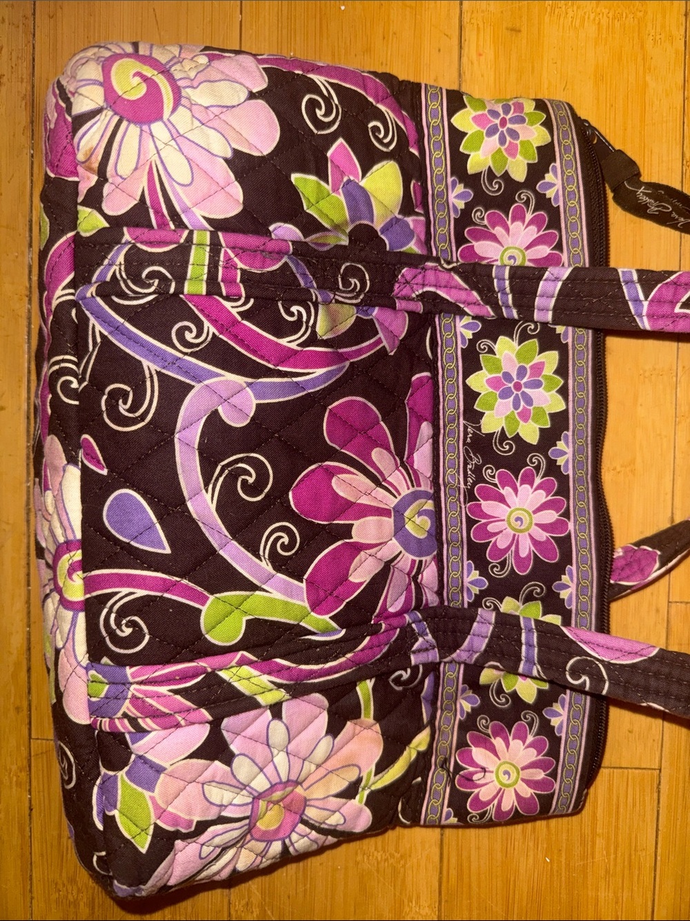 Vera Bradley Tote Bag | Purple Punch - Picture 7 of 8